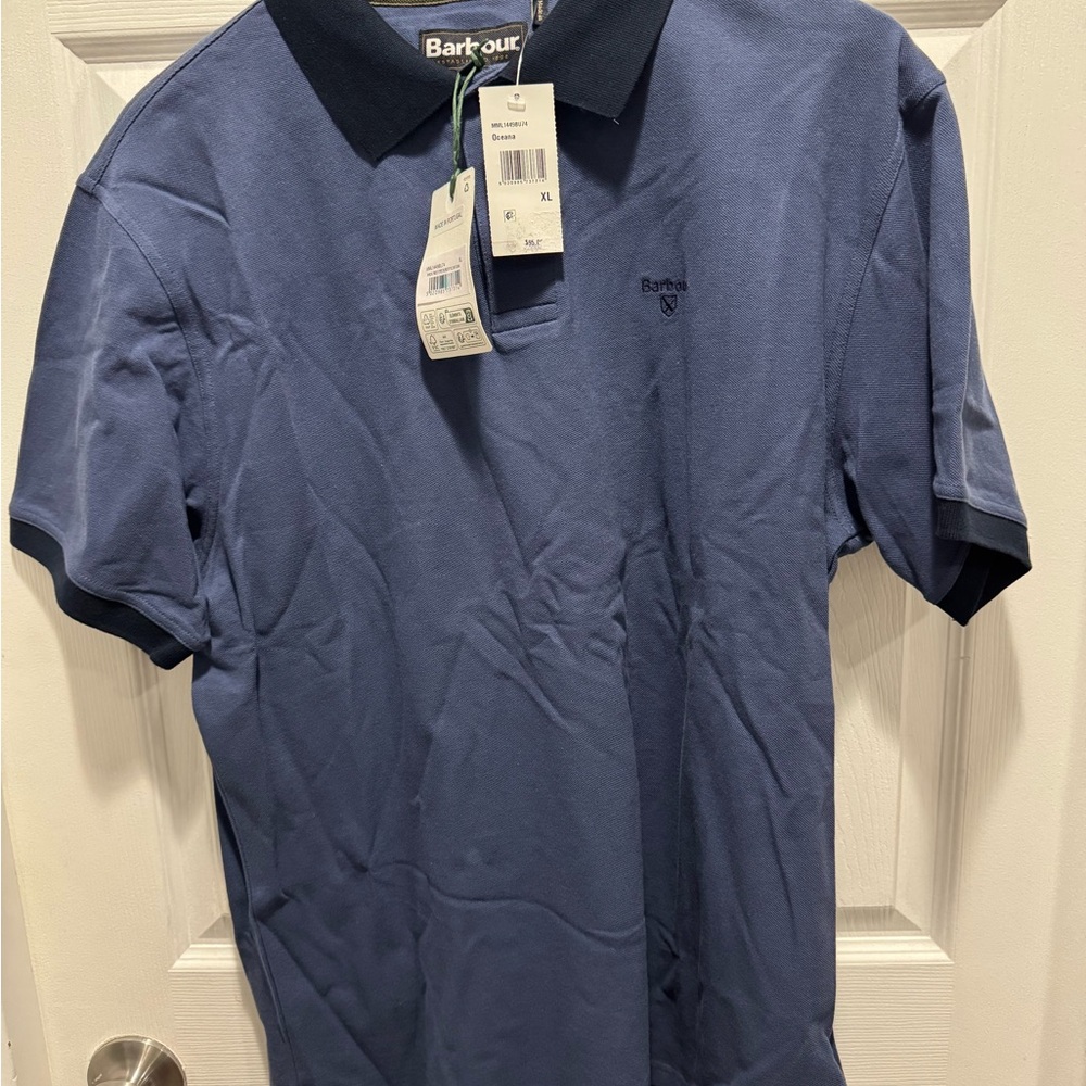 Barbour Men's Navy Polo Shirt